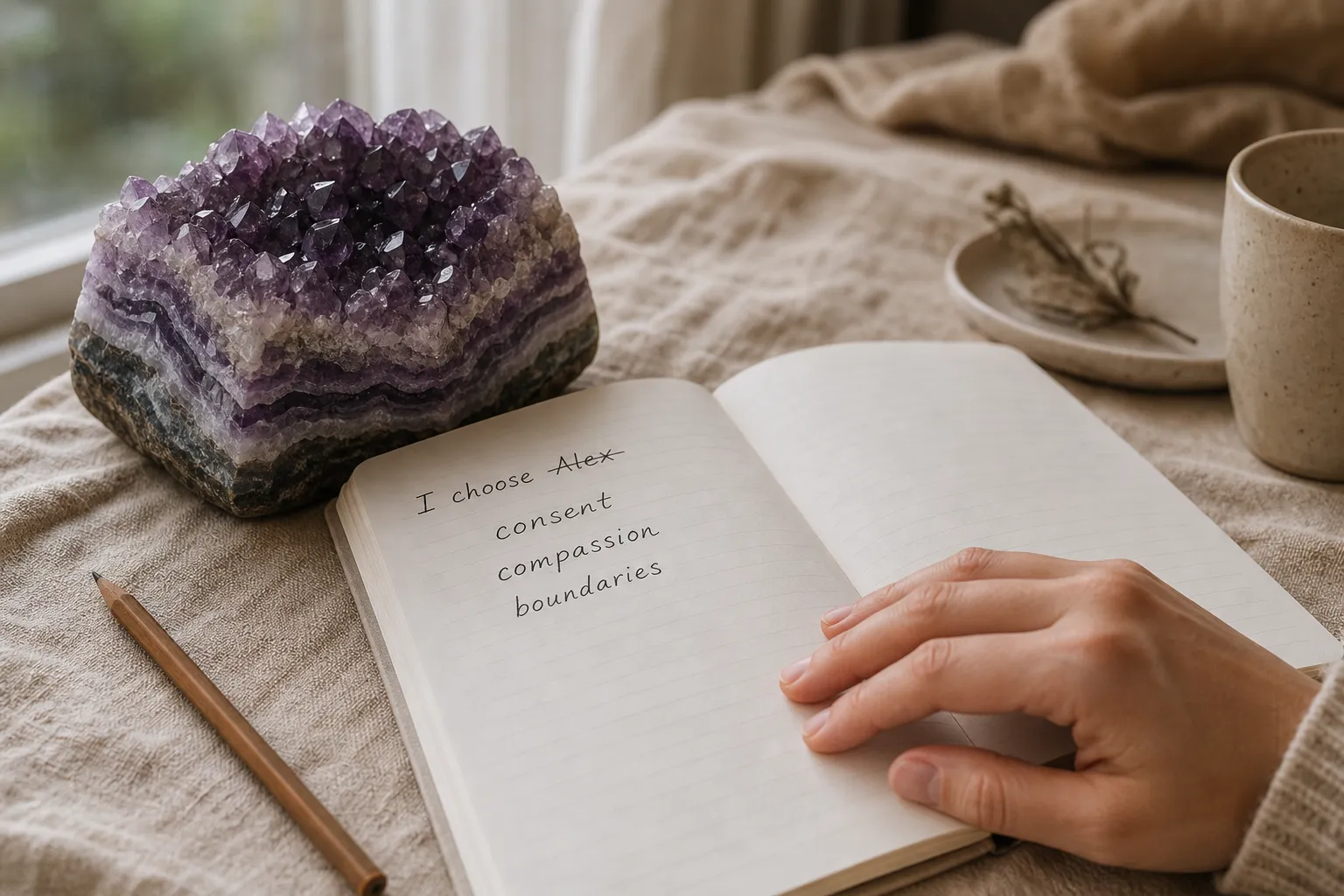 Agape Love Intention-Setting: Amethyst Symbolism and Display Guide