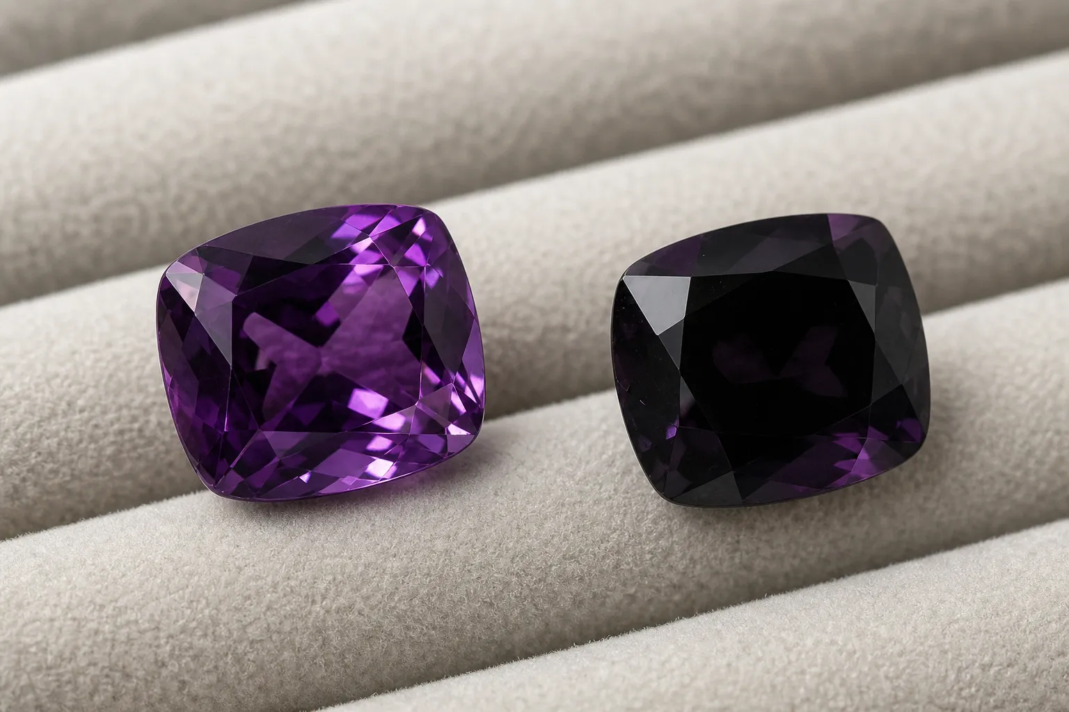 Dead Black vs. Deep Purple: Understanding 'Extinction' in Gemstone Cutting