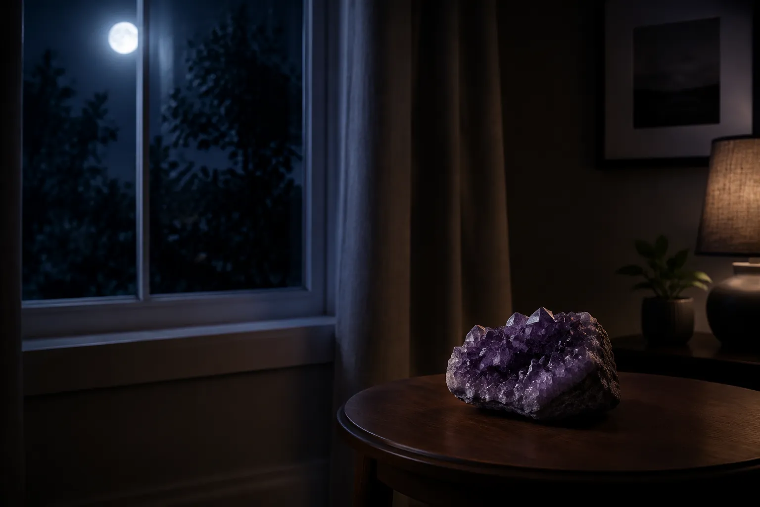Full Moon Crystal Charging: Protecting Amethyst from UV Fading