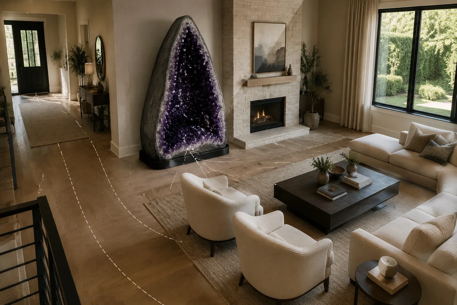 Feng Shui Geometry: Strategic Placement Rules for Giant Amethyst Geodes