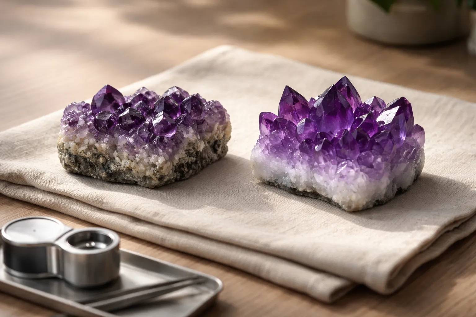 Natural vs. Hydrothermal Amethyst: The 'Breadcrumb' Inclusions You Can't See Naked-Eye