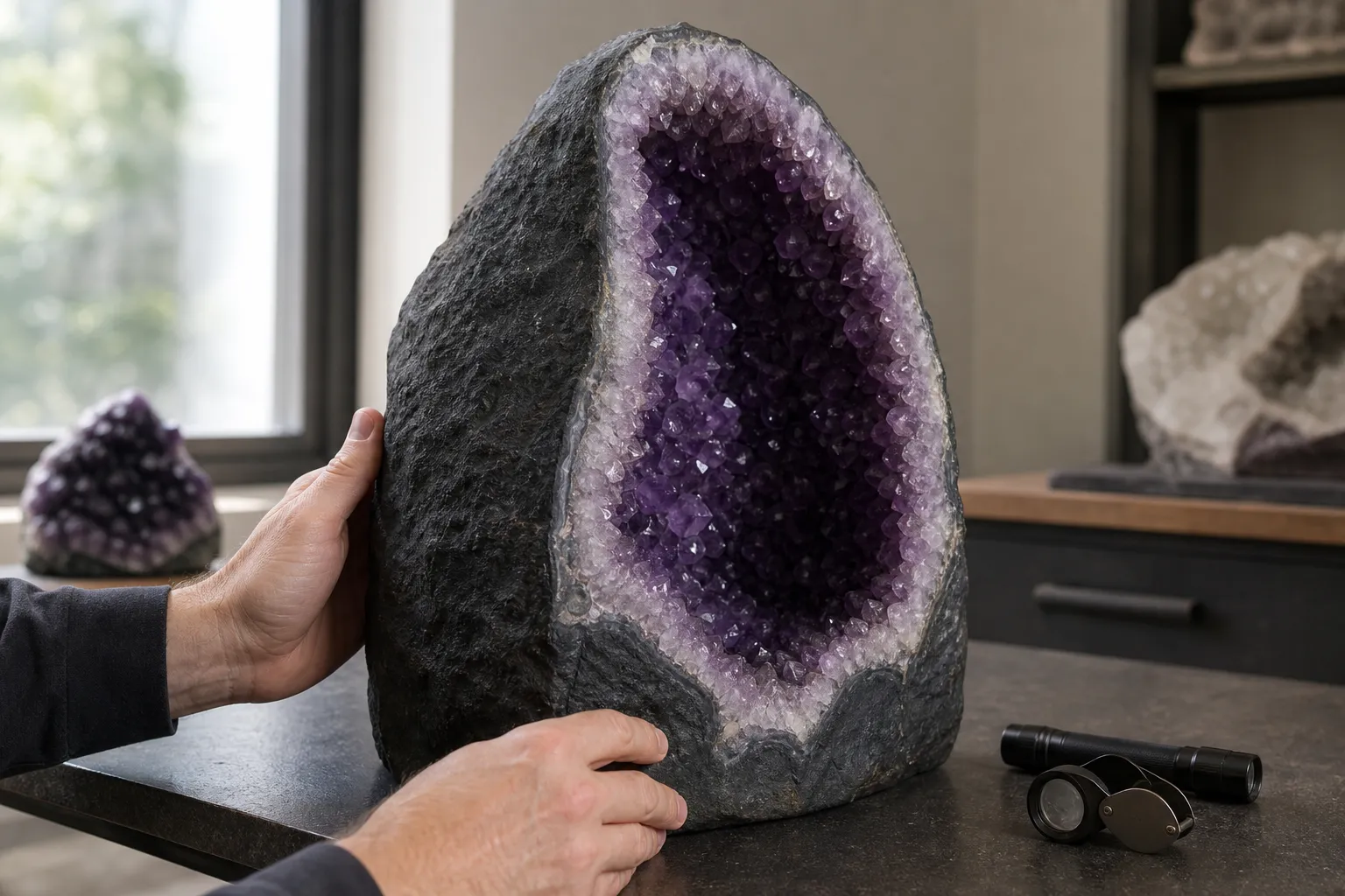 The Concrete Trap: How to Spot Reconstituted "Cathedral" Geodes