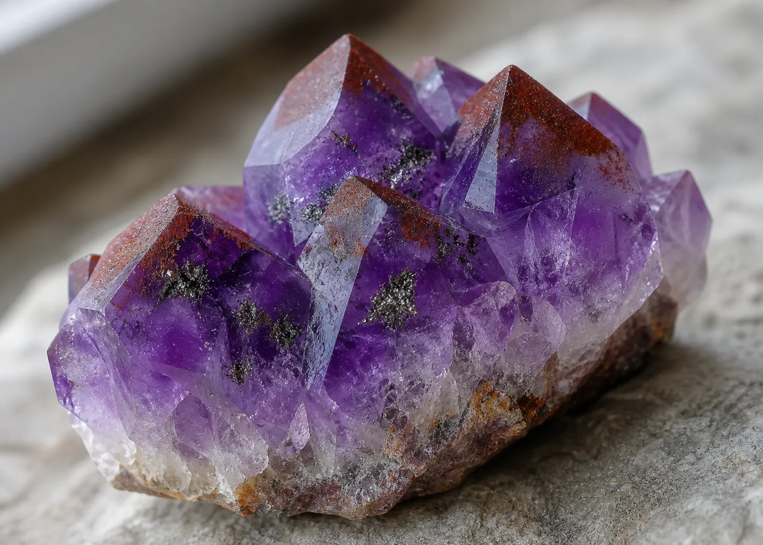 Red Caps & Hematite: The Unique Fingerprint of Thunder Bay Amethyst