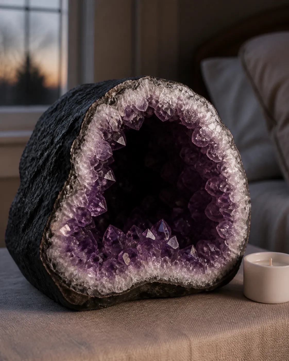 Amethyst Bedside Rituals: Amethyst Bedside Display Ideas
